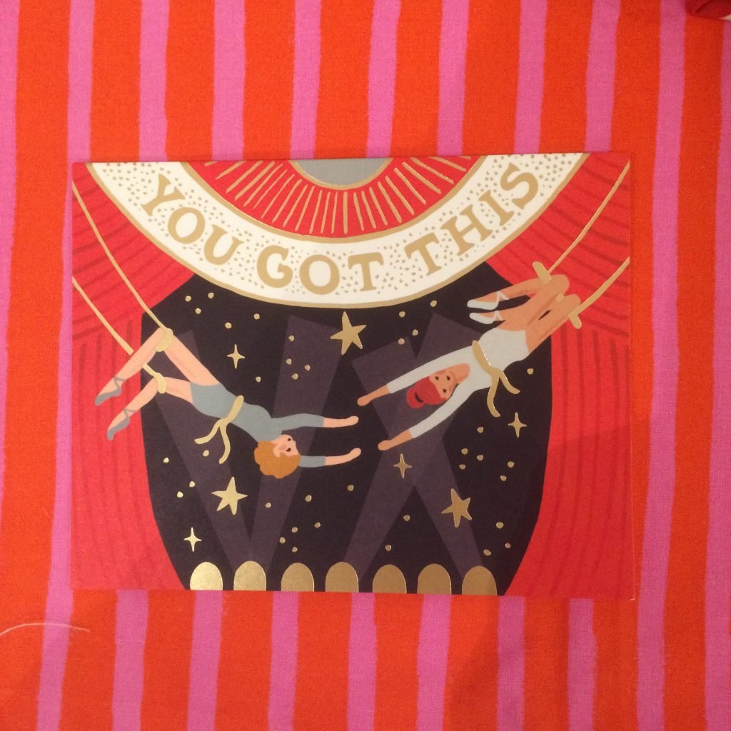 Rifle Paper Company card and fabric