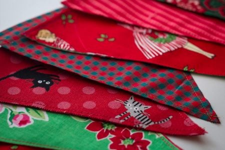 Christmas bunting flags