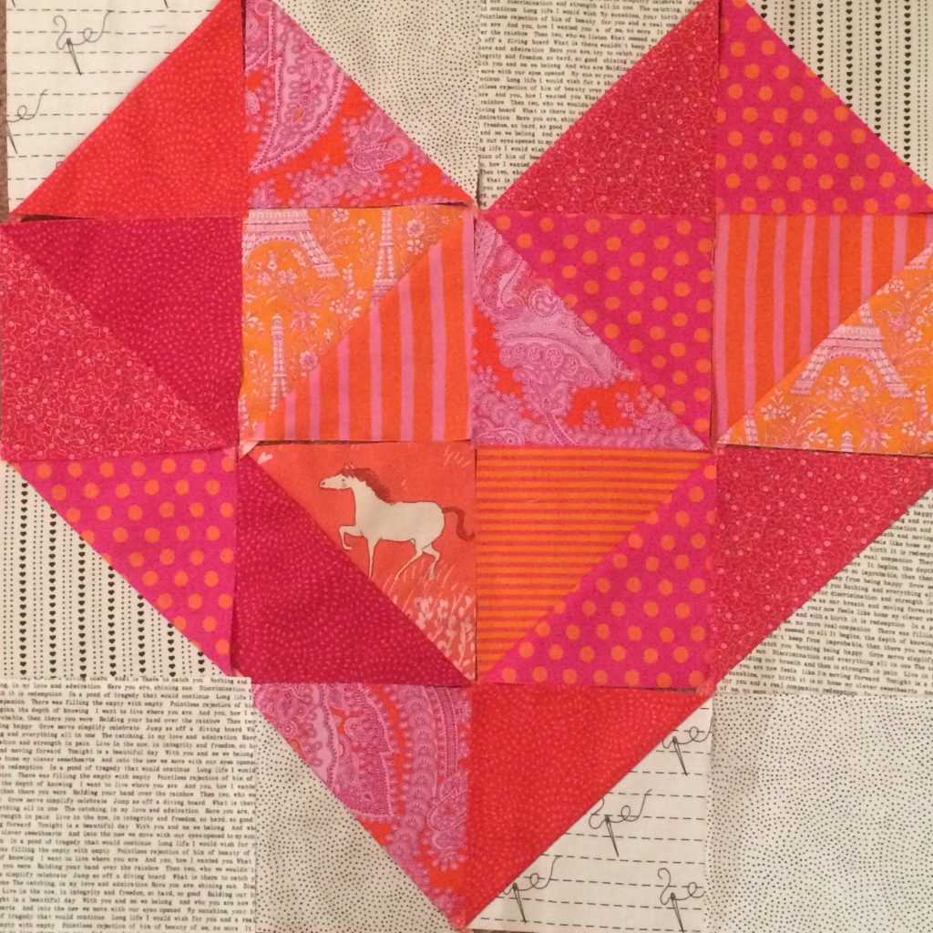 The Half Square Triangle Heart Quilt Story Juki Club