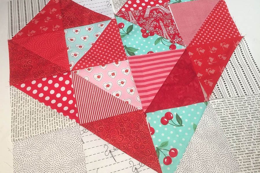 The Half Square Triangle Heart Quilt Story Juki Club